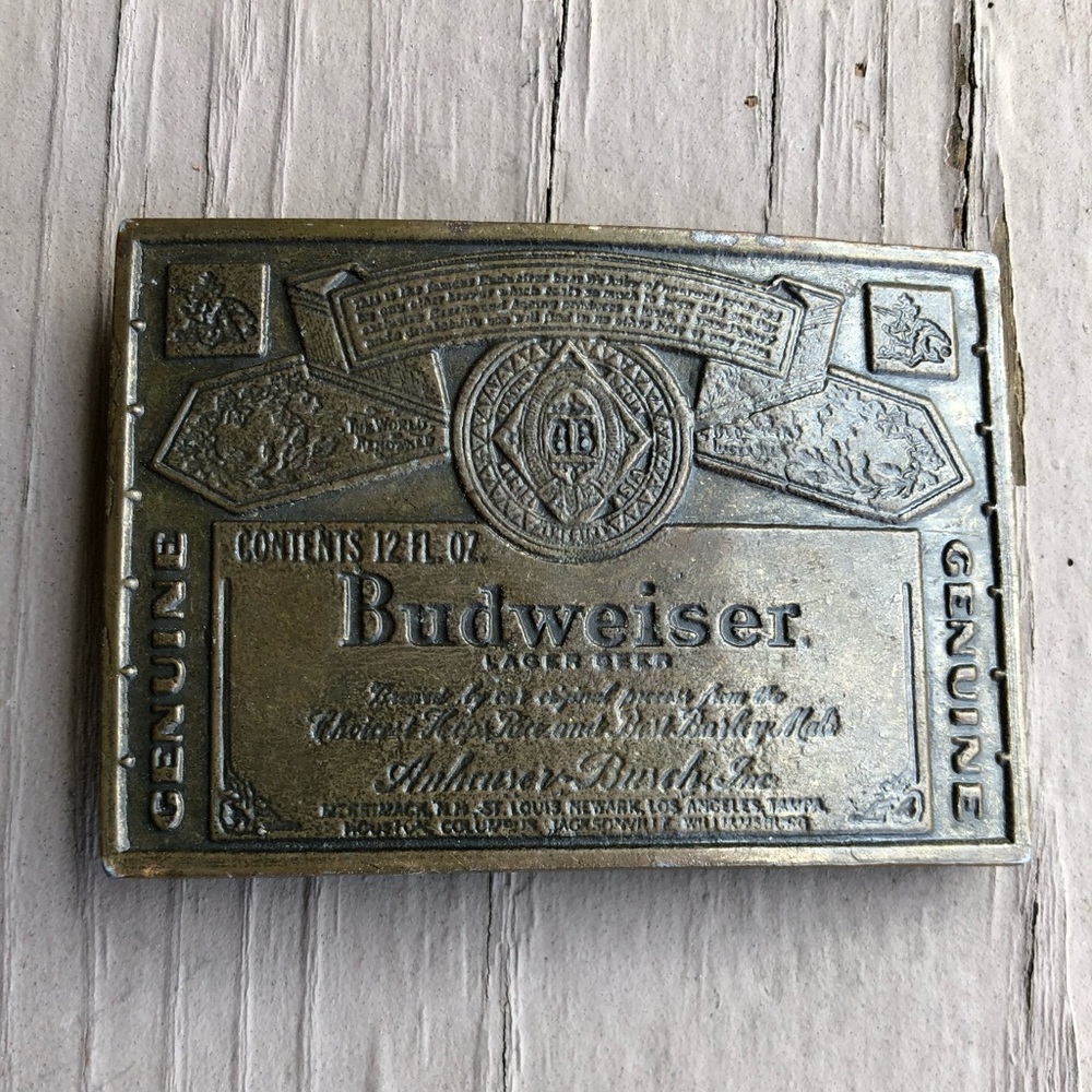 Vintage Budweiser Belt Buckle